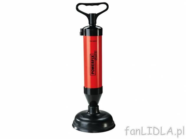 Pompka do udrażniania rur Powerfix, cena 14,99 PLN za 1 szt. 
- z 2 nakładkami: ...