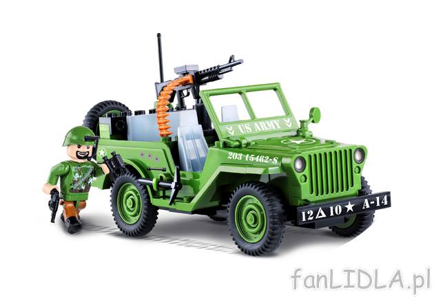 Jeep Small Army Cobi, cena 24,99 PLN za 1 opak. 
- wersja legendarnego łazika ...