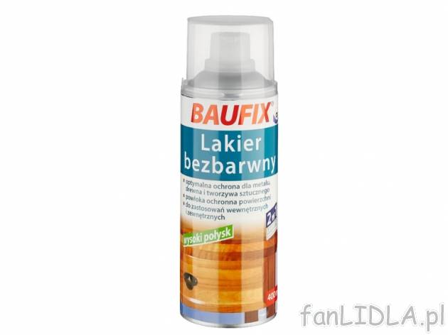 Lakier 400 ml , cena 9,99 PLN za 1 opak.= 400 ml, 1l= 24,98 PLN. 
do wyboru: 
- ...