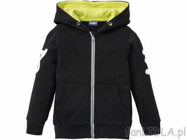 Bluza chłopięca , cena 24,99 PLN. Wygodna bluza dla chłopców, o sportowym charakterze, ...