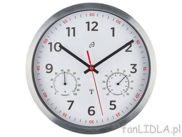 AURIOL® Zegar ścienny sterowany radiowo , cena 39,99 PLN 
AURIOL® Zegar ścienny ...