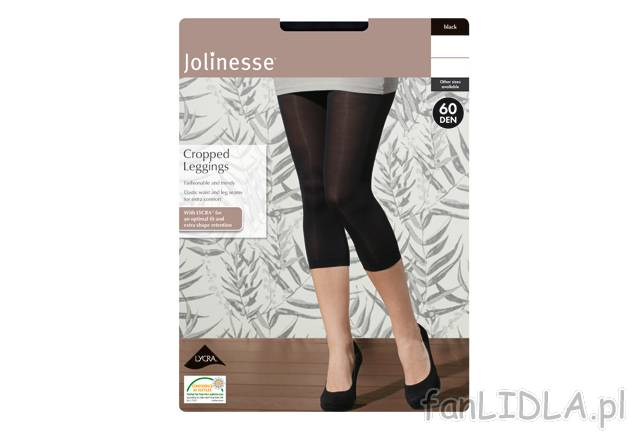Legginsy 3/4 60DEN Jolinesse, cena 9,99 PLN za 1 para 
-  rozmiary: 36-46 
-  3 kolory