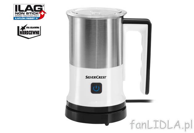 Spieniacz do mleka 550W Silvercrest Kitchen Tools, cena 119,00 PLN za 1 opak. 
- ...