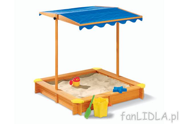 Piaskownica Play Tive Junior, cena 179,00 PLN za 1 opak. 
- stabilna konstrukcja ...