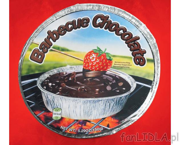 Czekoladowe fondue na grilla , cena 8,99 PLN za 150g 
- W tym roku na grilla szykuje ...