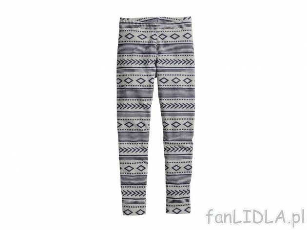 Legginsy ocieplane , cena 14,99 PLN za 1 para 
- rozmiary: 122-152
- 95% bawełna, ...