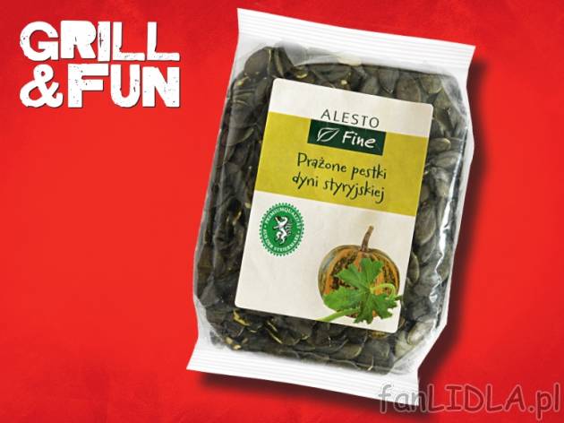 Pestki dyni , cena 4,99 PLN za 200 g/1 opak., 100g=2,50 PLN.