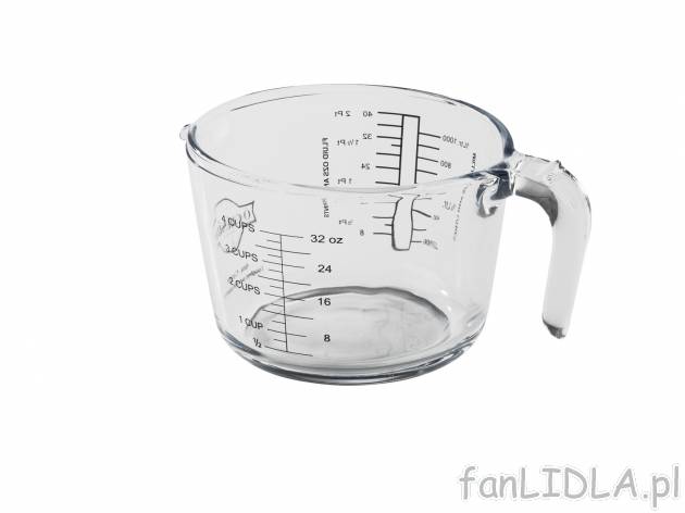 Naczynie żaroodporne , cena 17,99 PLN 
- 1 l
- odporne na temp. od -40ºC do ...