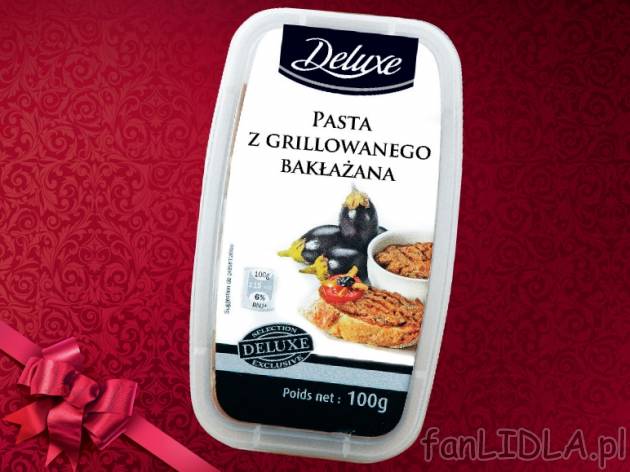 Pasty Deluxe, cena 4,49 PLN za 100 g, 1 opak, PLN. 
- Gęste, kremowe pasty do ...
