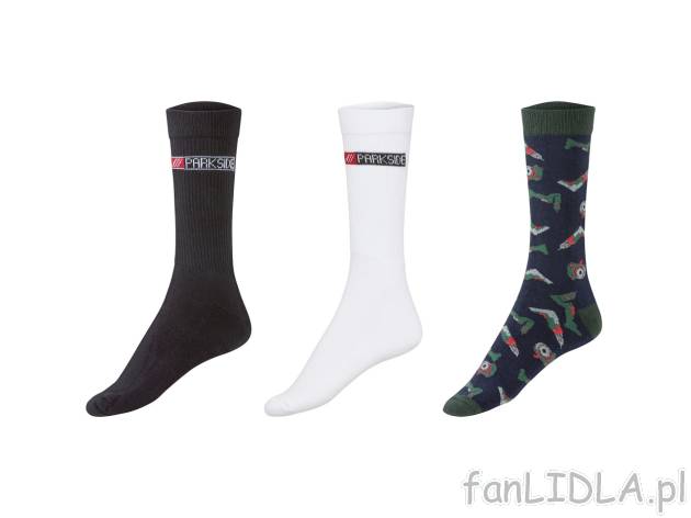 PARKSIDE® Skarpetki męskie , cena 6,99 PLN 
PARKSIDE® Skarpetki męskie 3 wzory ...