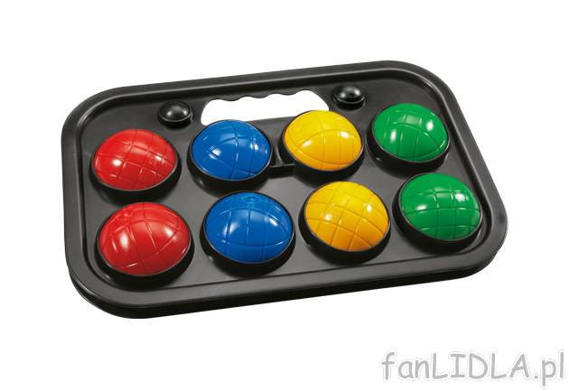 Gra Boccia Play Tive Junior, cena 19,99 PLN za 1 opak. 
- zestaw dla 4 graczy 
- ...
