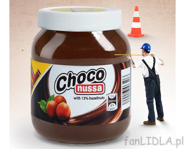 Krem orzechowo- nugatowy , cena 9,99 PLN za 750 g 
- Pyszny, delikatny krem. 13% ...