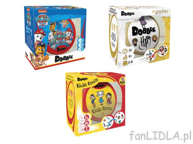 REBEL® Gra Dobble , cena 49,99 PLN 
- do wyboru: Harry Potter, Kicia Kocia lub ...