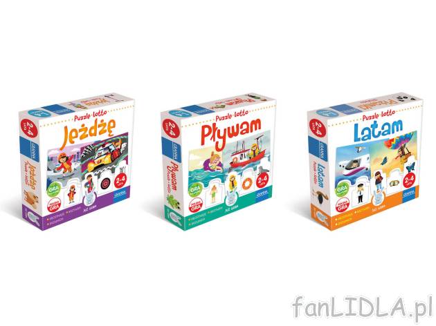 GRANNA® Gra Jeżdżę, Pływam lub Latam , cena 17,99 PLN 

- od 1-4 graczy
Jeżdżę ...