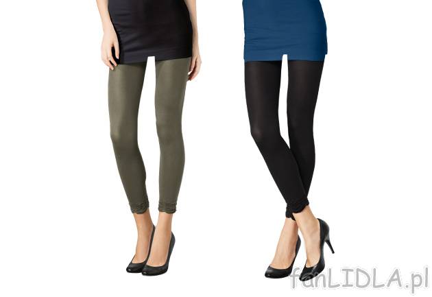 Legginsy 70 DEN , cena 12,99 PLN za 1 szt. 
- legginsy 7/8 70 DEN 
- z marszczeniem ...