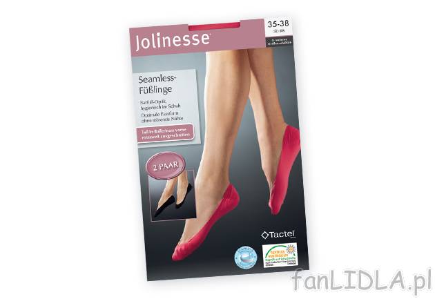 Skarpetki stopki 2 pary Jolinesse, cena 8,99 PLN za 1 opak. 
- różne kolory 
- ...