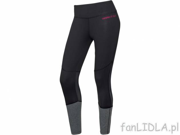 Legginsy damskie od marki Crivit, cena 24,99 PLN 
- TOPCOOL - funkcyjne włókno, ...