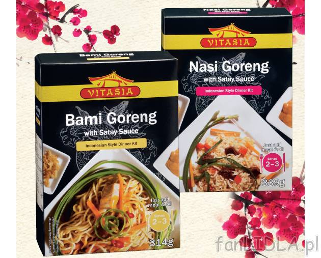 Dania azjatyckie , cena 4,99 PLN za 292/314/339/1 opak. 
- Nasi Goreng - w opakowaniu ...