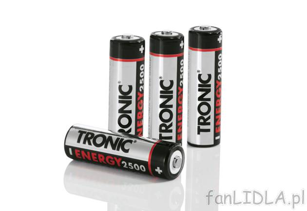 Akumulatorki Ni-MH Tronic, cena 14,99 PLN za 1 opak. 
- do wyboru: 4 szt. AA 2500 ...