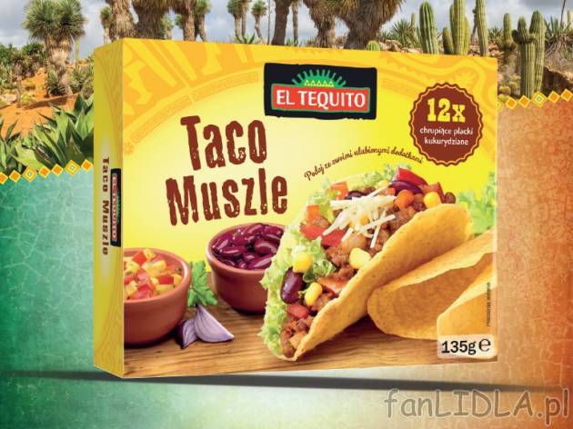 Taco shells , cena 4,99 PLN za 135g/1 opak., 100g=3,70 PLN.