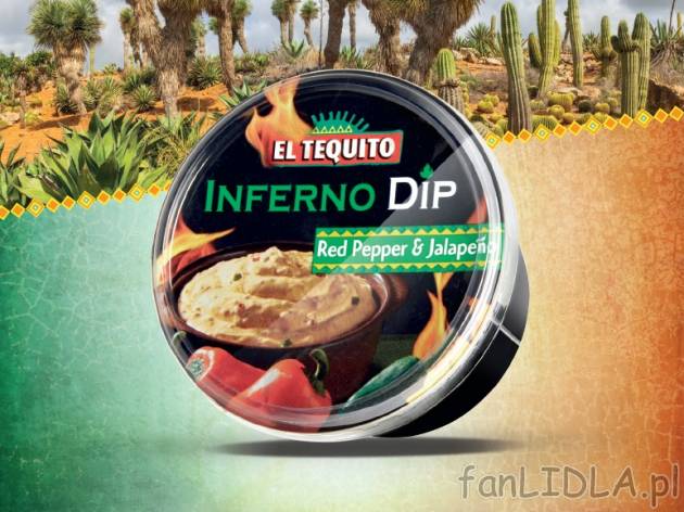 Dip inferno , cena 2,99 PLN za 250 g/1 opak., 100g=1,99 PLN.