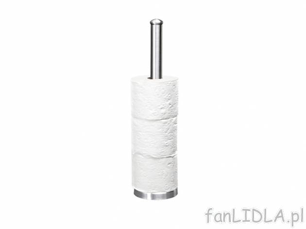 Stojak na papier toaletowy Miomare, cena 19,99 PLN za 1 szt. 
-      ze stali szlachetnej