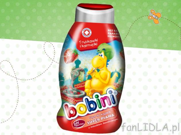 Bobini Płyn do kąpieli Super piana , cena 7,99 PLN za 750 ml/1 opak., 1L=10,65 PLN.
