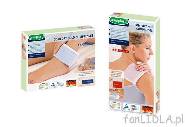 Kompresy chłodzące lub rozgrzewające 2 szt. Sensiplast, cena 9,99 PLN za 1 opak. ...