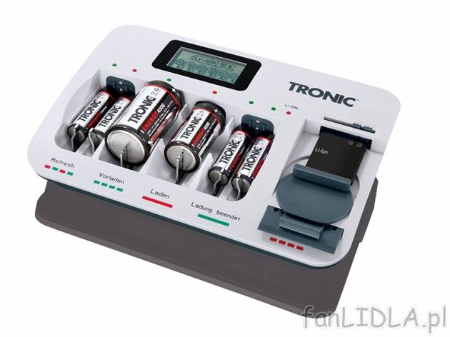 Uniwersalna ładowarka Tronic, cena 69,90 PLN za 1 szt. 
- przesuwane kontakty ...