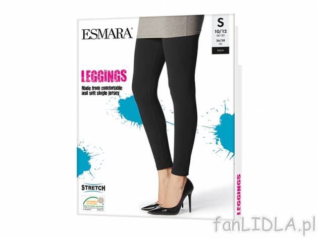Legginsy Esmara, cena 17,99 PLN za 1 para 
- rozmiary: S-XL (nie wszywstkie wzory ...