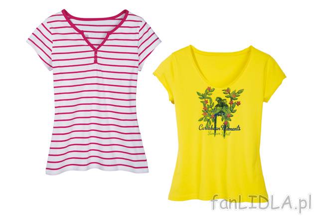 T-shirt Esmara, cena 19,99 PLN za 1 szt. 
- z nadrukiem 
- materiał: 100% bawełna ...