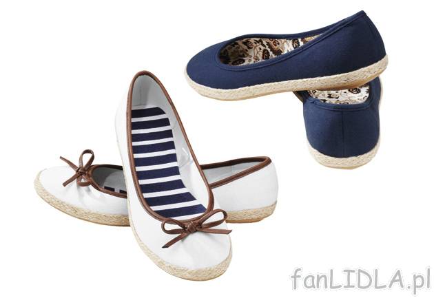 Espadryle Esmara, cena 34,99 PLN za 1 para 
- wkładka z materiału z nadrukiem ...