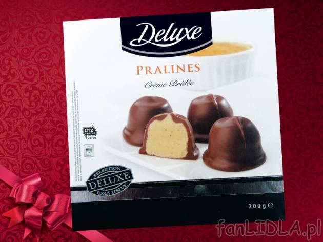 Praliny Creme Brulee , cena 11,99 PLN za 200 g, 100 g = 6,00 PLN. 
- Nadzienie ...