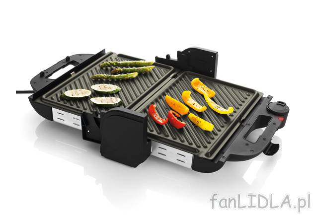Grill kontaktowy 2000 W Silvercrest Kitchen Tools, cena 129,00 PLN za 1 szt. 
- ...