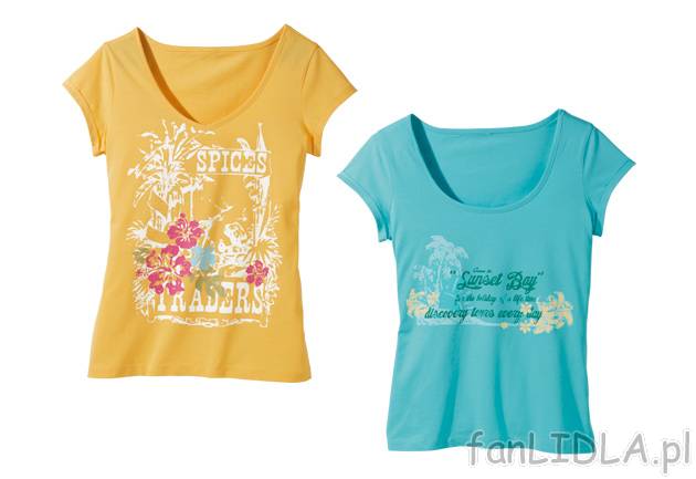 T-shirt Esmara, cena 19,99 PLN za 1 szt. 
- materiał: 100% bawełna 
- dostępne ...