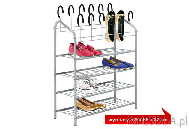Regał na buty Ordex, cena 79,90 PLN za 1 opak. 
- z 12 wyściełanymi uchwytami ...