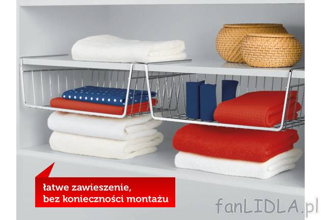 Kosze do szafy 2 szt. Ordex, cena 24,99 PLN za 1 opak. 
- uzupełnienie półek ...