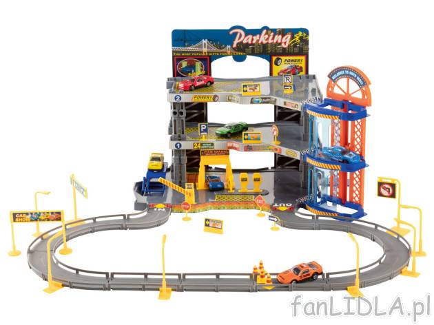 PLAYTIVE® Parking 3-poziomowy z zestawem 6 aut , cena 99 PLN 
PLAYTIVE® Parking ...