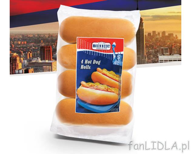 Bułki do hot-dogów , cena 3,99 PLN za 250 g 
- Lekkie, puszyste i delikatnie ...