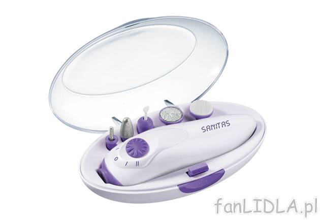 Zestaw do manicure i pedicure Sanitas, cena 29,99 PLN za 1 opak. 
- zestaw zawiera ...