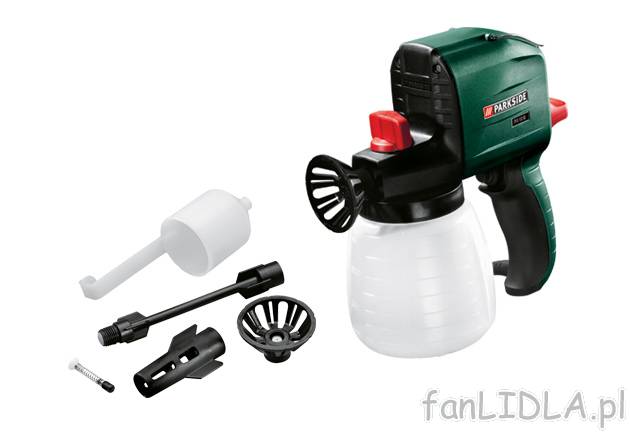 Pistolet natryskowy do farb 100 W Parkside, cena 79,90 PLN za 1 opak. 
- szybkie ...