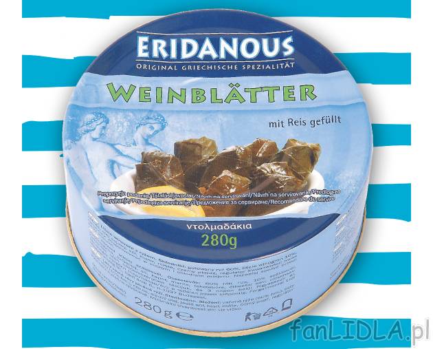 Oryginalne greckie przysmaki , cena 5,99 PLN za 280 g 
- Greckie gołabki nadziewane ...