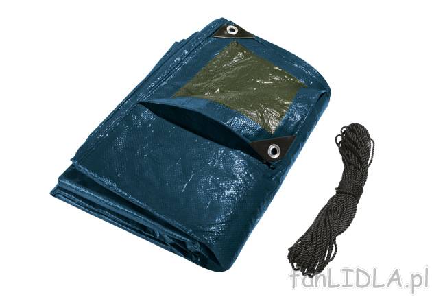 Plandeka uniwersalna 4 x 5 m Florabest, cena 39,99 PLN za 1 opak. 
- dwustronna ...
