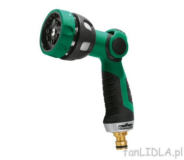 Pistolet ogrodowy Florabest, cena 25,99 PLN za 1 opak. 
- 9 ustawień: od silnego ...