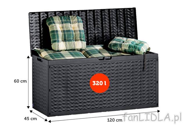 Skrzynia uniwersalna Florabest, cena 129,00 PLN za 1 opak. 
- do zastosowania wewnątrz ...