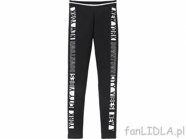 Wygodne spodnie typu legginsy , cena 14,99 PLN 
- rozmiary: 122-152
- wysoka zawartość ...