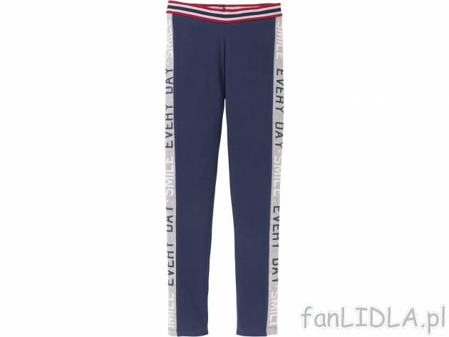 Legginsy , cena 14,99 PLN  
-  rozmiary: 122-152
-  wysoka zawartość bawełny