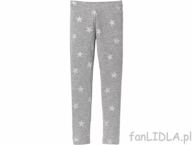 Legginsy z nadrukiem motywu gwiazdek, cena 14,99 PLN 
- rozmiary: 122-152
- wysoka ...