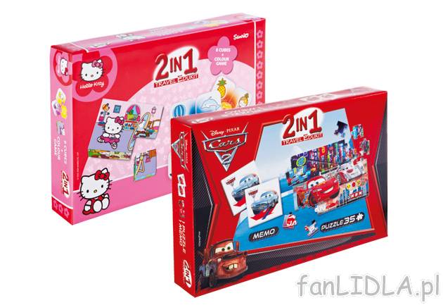 2 w 1 Puzzle 35 części i MEMO , cena 21,99 PLN za 1 opak. 
-  4 rodzaje do wyboru