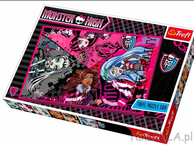 Puzzle Monster High , cena 14,99 PLN za 1 opak. 
-  500 elementów